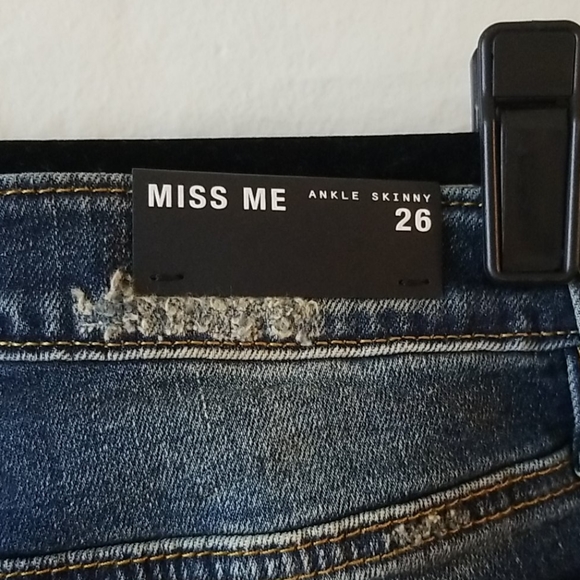 NWT MISS ME Floral Embroidered Skinny Jeans - Picture 10 of 12